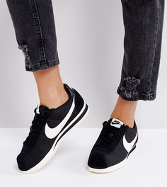 Черные нейлоновые кроссовки Nike Classic Cortez - Черный
