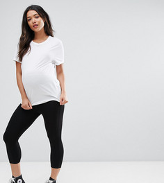 Укороченные леггинсы ASOS Maternity - Черный