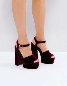 Сандалии на платформе ASOS HAWKSMOORE - Фиолетовый
