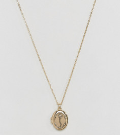 Ожерелье с цветочным медальоном Sacred Hawk - Золотой
