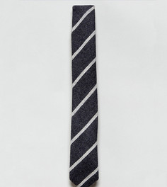 Галстук в полоску Heart & Dagger - Серый