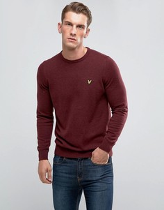 Бордовый джемпер с добавлением мериносовой шерсти Lyle & Scott - Красный