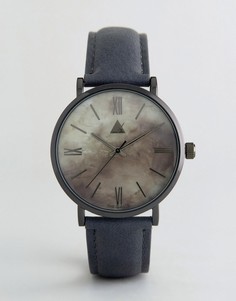 Серые часы в мраморном стиле ASOS - Серый