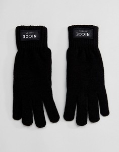 Черные перчатки Nicce London - Черный
