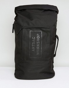 Рюкзак с подворачивающимся верхом Artsac Workshop - Черный