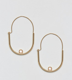 Овальные серьги-кольца ASOS - Золотой