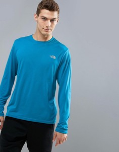 Синий меланжевый топ для бега The North Face Mountain Athletics Reaxion Amp - Синий