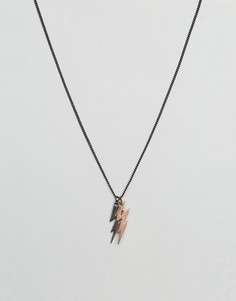 Ожерелье с двумя подвесками в виде молний Simon Carter - Мульти