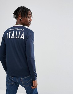 Лонгслив с принтом Italia на спине Champion - Темно-синий