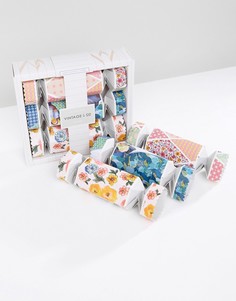 Подарочный набор в упаковках-хлопушках с принтом тканей и цветов Vintage & Co - Бесцветный Beauty Extras