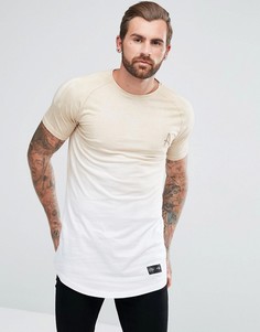 Обтягивающая футболка с эффектом деграде Aces Couture - Светло-серый