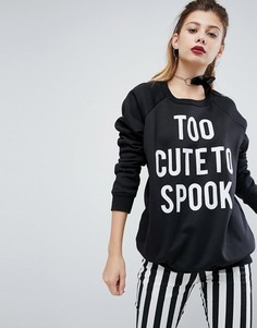 Свитшот PrettyLittleThing Halloween - Черный