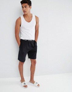 Тканые шорты для дома классического кроя Calvin Klein - Черный