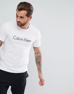 Белая футболка с круглым вырезом Calvin Klein - Белый