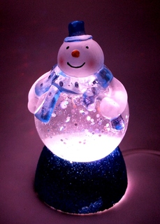 Новогодний сувенир Снеговичок-толстячок Orient NY6010 Blue