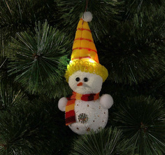 Украшение Luazon Снеговик в желтой шапочке RGB 1077488