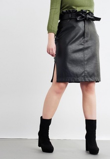 Юбка LOST INK PLUS PENCIL SKIRT IN PU WITH PAPERBAG WAIST