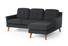 Угловой диван olly (myfurnish) серый 204x83x132 см.