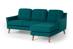 Угловой диван olly (myfurnish) зеленый 204x83x132 см.