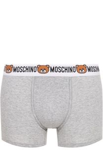 Хлопковые боксеры с широкой резинкой Moschino