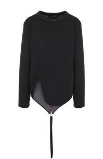 Пуловер с круглым вырезом из смеси шерсти и хлопка Proenza Schouler