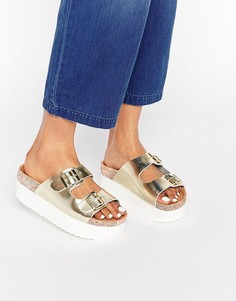 Золотистые сандалии на платформе KG By Kurt Geiger Nola - Золотой