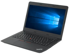 Ноутбук Lenovo ThinkPad E470 20H10072RT (Intel Core i3-6006U 2.0 GHz/4096Mb/256Gb SSD/Intel HD Graphics/Wi-Fi/Bluetooth/Cam/14.0/1366x768/Windows 10 64-bit)