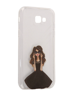 Аксессуар Чехол Samsung Galaxy A7 2017 With Love. Moscow Silicone Girl in a Dress 5081