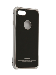 Аксессуар Чехол Luphie для iPhone 7 Toughend Glass Back + Metal Frame Silver-Black PX/LUPH-IPH7-TGBMF-sb