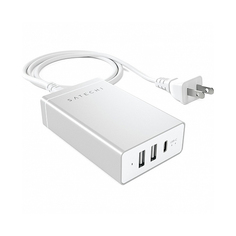 Зарядное устройство Satechi USB-C 40W Travel Charger для iPhone/iPad/Macbook 12 Silver STACCAS
