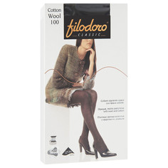 Колготки Filodoro Cotton Wool размер XL плотность 100 Den Nero