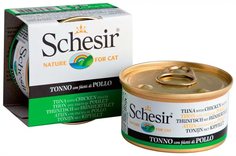 Корм Schesir 0051 Тунец и цыпленок 85g для кошек 132.С137