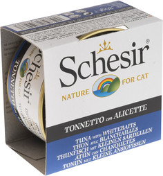 Корм Schesir 0037 Тунец со снетками 85g для кошек 132.С139а