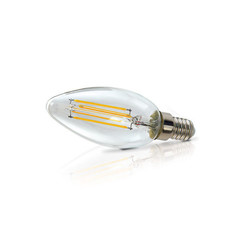 Лампочка ECOWATT Свеча нитевидная B35 E14 FL 4W 2700K Warm White