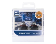 Лампа SVS White 5000K HB3 9005 60W + W5W White (2 штуки) СВС