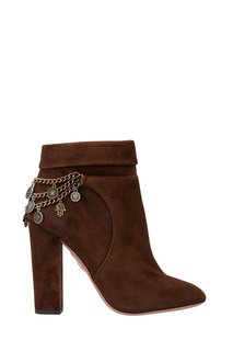 Замшевые ботильоны Naty Bootie 105 Aquazzura