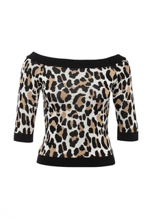Джемпер LOST INK LEOPARD JACQUARD BARDOT