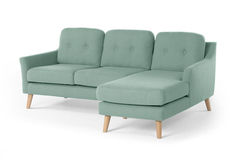 Угловой модульный диван olly (myfurnish) бирюзовый 204x83x132 см.