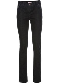Узкие стрейчевые джинсы, cредний рост (N) (черный) Bonprix