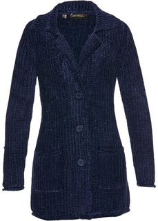Вязаное пальто (темно-синий) Bonprix