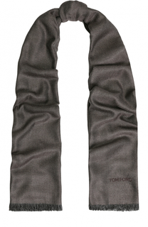 Шелковый шарф с необработанным краем Tom Ford