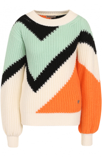 Кашемировый пуловер фактурной вязки Emilio Pucci