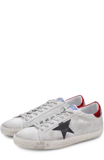 Замшевые кеды SuperStar с аппликацией Golden Goose Deluxe Brand