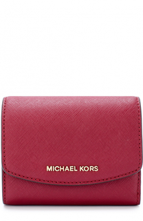 Кожаный кошелек с клапаном и логотипом бренда MICHAEL Michael Kors