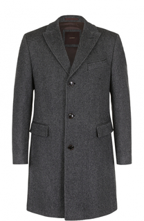 Однобортное пальто из смеси шерсти и шелка Windsor