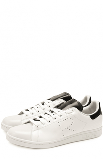 Кожаные кеды Stan Smith на шнуровке Adidas by Raf Simons
