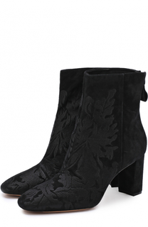 Замшевые ботильоны Regina с вышивкой Alexandre Birman