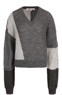 Пуловер свободного кроя с V-образным вырезом MCQ