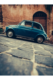 Холст "Винтажный автомобиль" Ecoramka