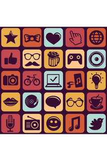 Холст "Hipster style" Ecoramka